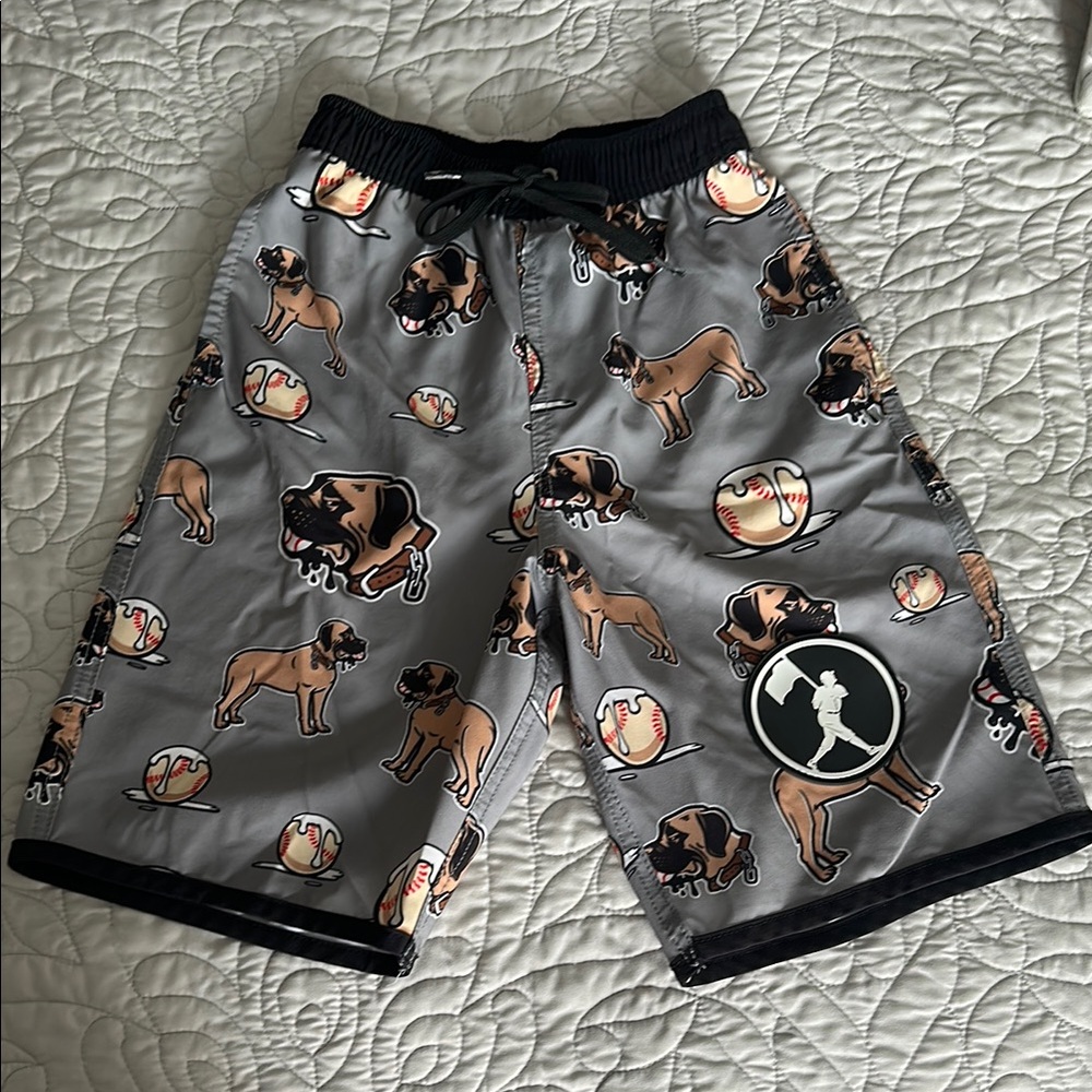 Baseballism youth M swim trunks